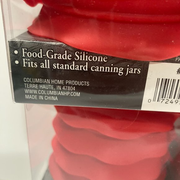 Granite Ware Silicone Canning Jar Toppers Lid Standard Red 9 Packs - Picture 4 of 13